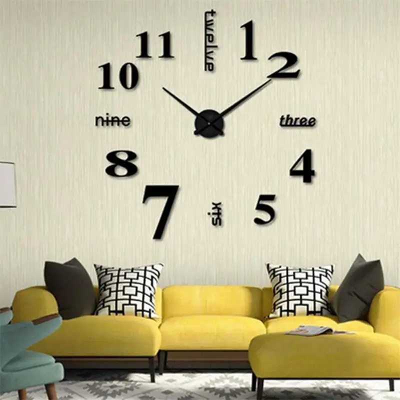 Modern & Concise DIY Analog 3D Mirror Surface Large Number Wall Clock Sticker Home/Hotel Decor
Modern & Concise DIY Analog 3D Mirror Surface Large Number Wall Clock Sticker Home/Hotel Decor