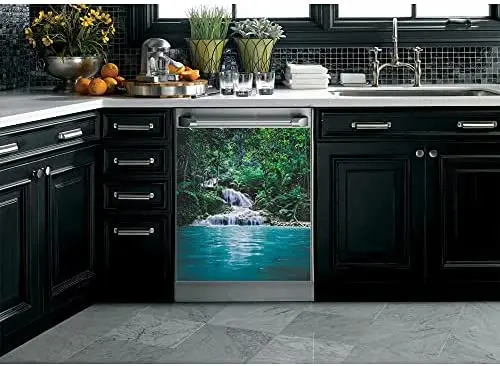 Nature View of Waterfall Refrigerator Sticker Cover Vinyl Decorative Dishwasher Door Cover Panel Decal 23" W x 26" H
Nature View of Waterfall Refrigerator Sticker Cover Vinyl Decorative Dishwasher Door Cover Panel Decal 23" W x 26" H