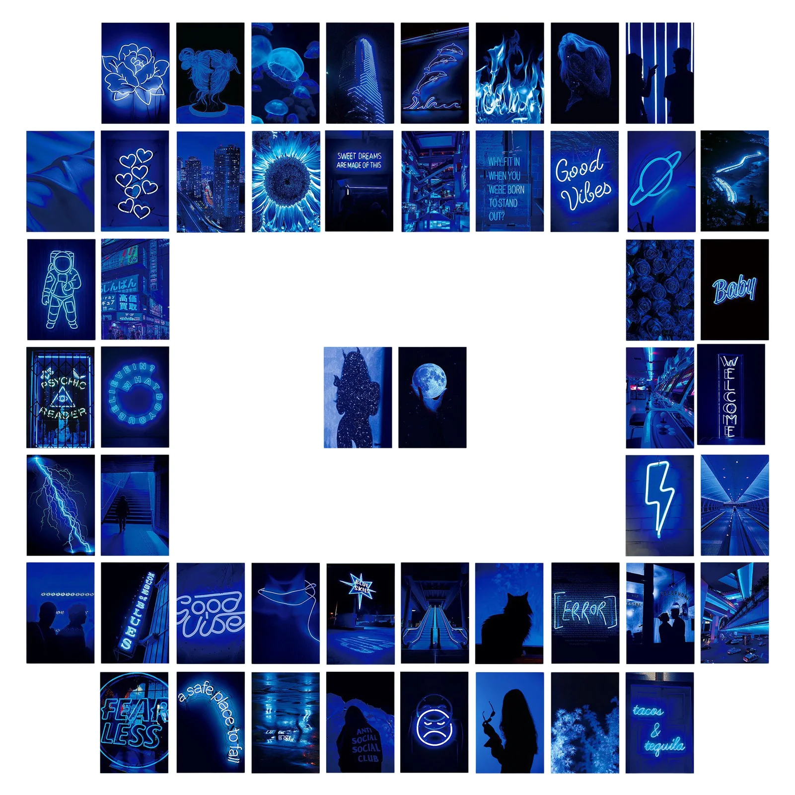 Vintage Wall Collage Kit 50pcs Photo Collage Kit For Wall Aesthetic Pictures Vintage Blue Postcard Poster For Room Decor Unique
Vintage Wall Collage Kit 50pcs Photo Collage Kit For Wall Aesthetic Pictures Vintage Blue Postcard Poster For Room Decor Unique