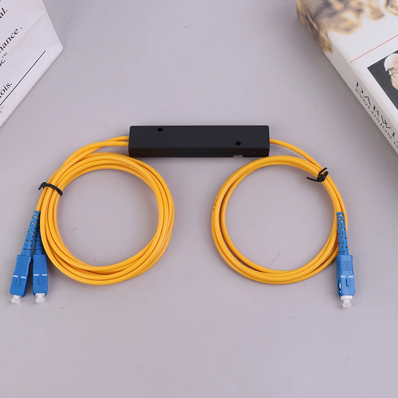 

PLC Splitter SC APC 1X2 PLC Singlemode Fiber Optical Splitter SC/UPC PCL Splitter Internal Computer Cable Sleeve