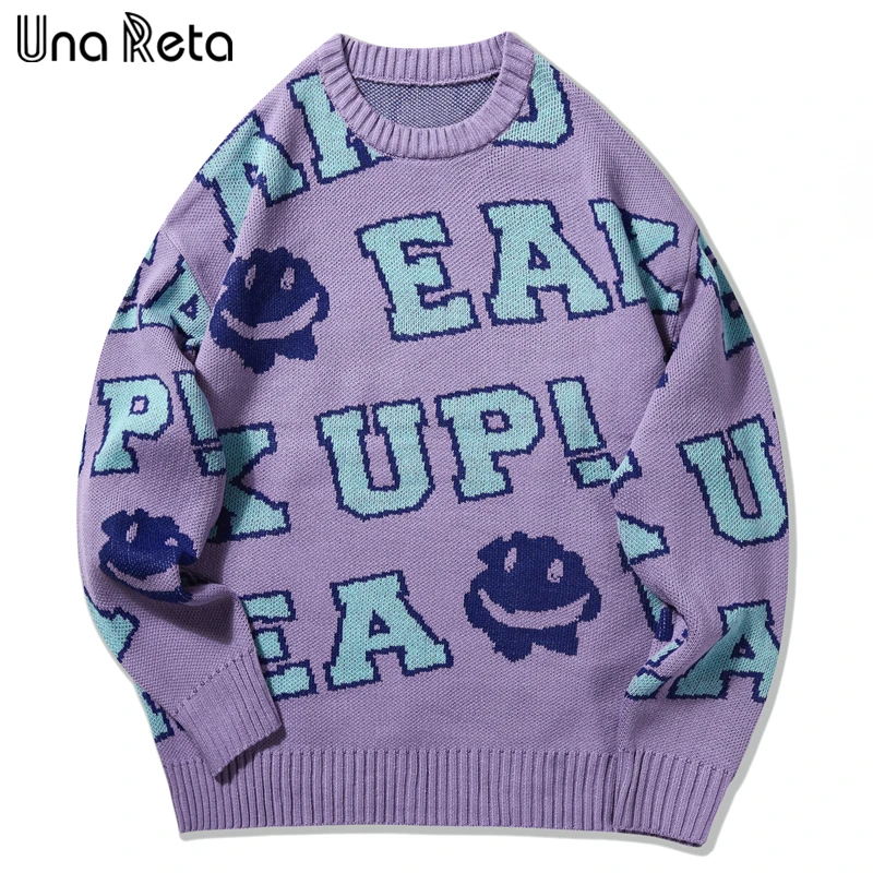Una Reta Print Sweater Men Winter Long Sleeve Pullovers Harajuku Casual Hip Hop Unisex Oversized Sweater Knitwears Tops
Una Reta Print Sweater Men Winter Long Sleeve Pullovers Harajuku Casual Hip Hop Unisex Oversized Sweater Knitwears Tops