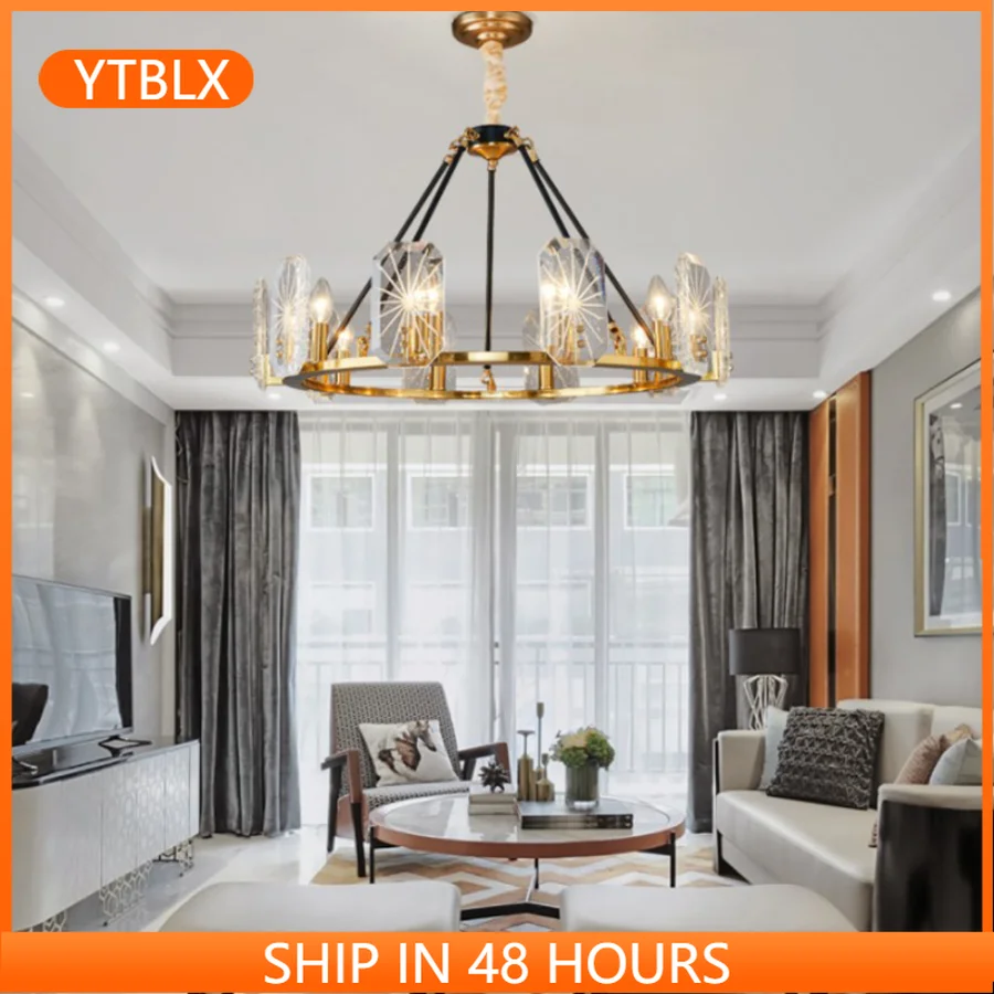 E14 Luxury Crystal Chandelier Lighting Postmoern Living Room Bedroom Large Chandeliers Villa Home Decoration Round Hanging Lamp
E14 Luxury Crystal Chandelier Lighting Postmoern Living Room Bedroom Large Chandeliers Villa Home Decoration Round Hanging Lamp