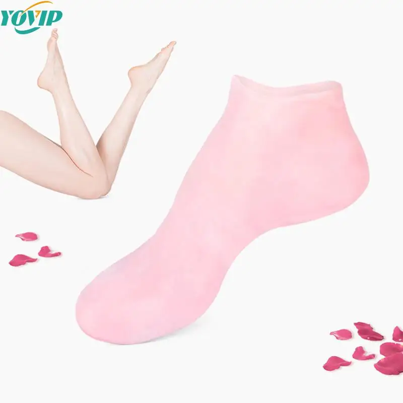 

1Pair Silicone Insole Gel Sock Foot Care Tool Feet Protector Pain Relief Crack Prevention Moisturize Dead Skin Removal Sock