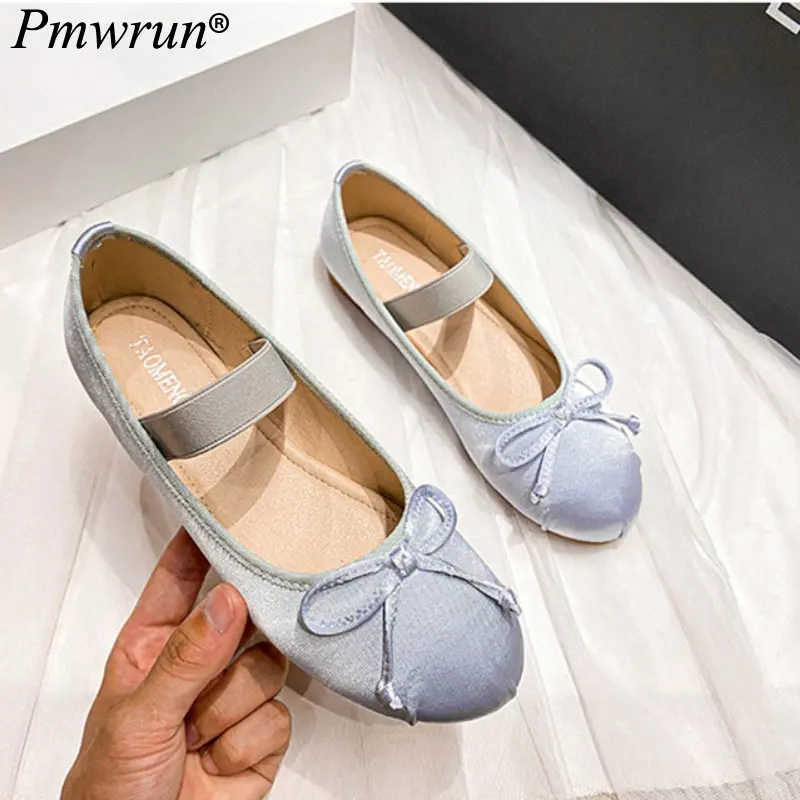 Brand Design Toning Shoes Women's Mary Jane Shoes Round Toe Plus Size Women Shoes Bow Silk Satin Ballet Flats Autumn Flat Shoes
Brand Design Toning Shoes Women's Mary Jane Shoes Round Toe Plus Size Women Shoes Bow Silk Satin Ballet Flats Autumn Flat Shoes