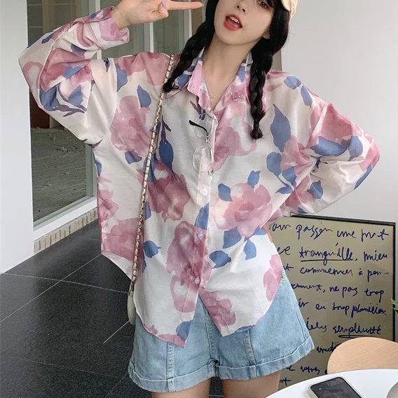Loose Casual Tops Vintage Ink Panting Tee Shirt Summer Cover Up Women Tops Oversized Korean Fashion Long Sleeve Tshirts Women
Loose Casual Tops Vintage Ink Panting Tee Shirt Summer Cover Up Women Tops Oversized Korean Fashion Long Sleeve Tshirts Women