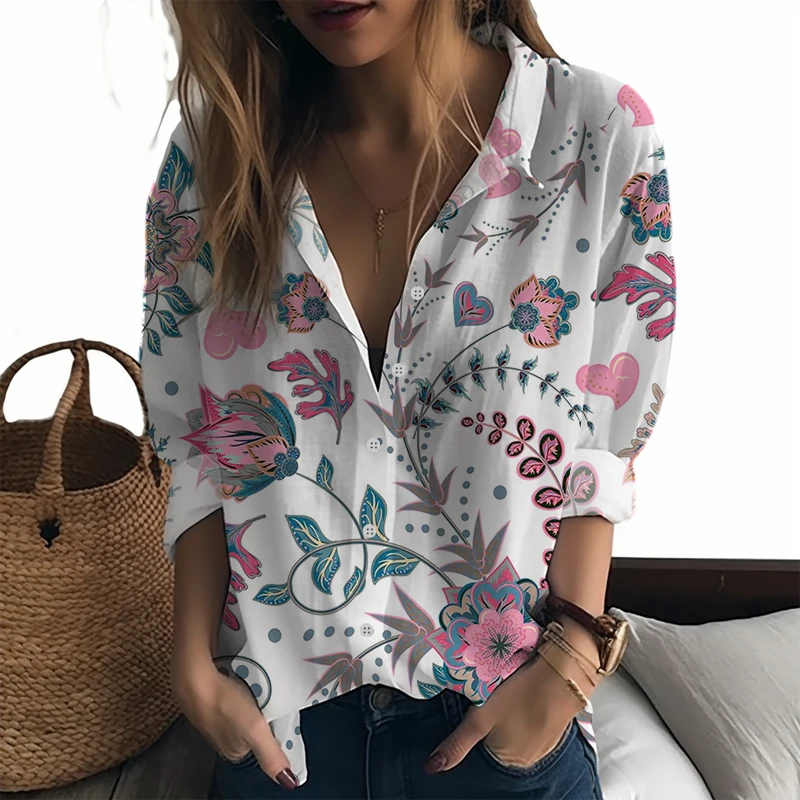 Летние новые женские рубашки с цветочным 3D принтом, женские рубашки, повседневные новые стильные женские рубашки, модные трендовые женские рубашки
Летние новые женские рубашки с цветочным 3D принтом, женские рубашки, повседневные новые стильные женские рубашки, модные трендовые женские рубашки