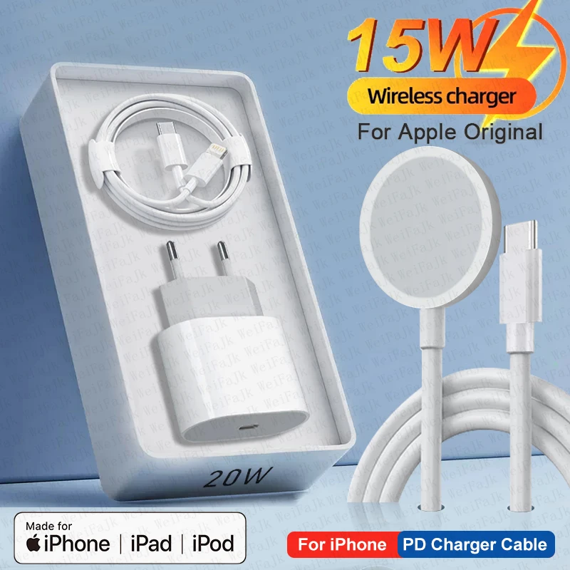 

For APPLE Original PD 20W USB Type C Charger For iPhone 12 11 14 13 Pro Max Mini X XS XR 8Plus AirPods Magsafe Wireless Chargers
