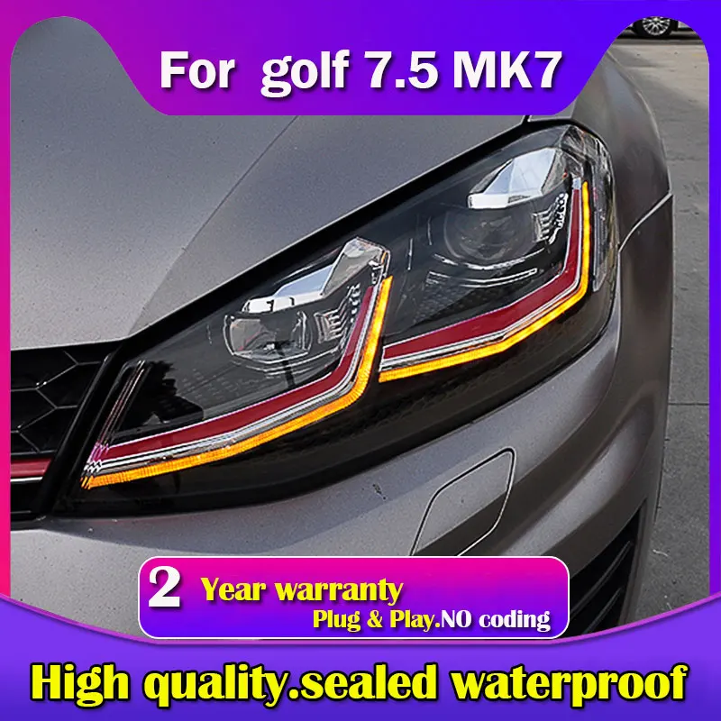 Car for VW golf 7 MK7 LED Headlight goif 7.5 R Headlights DRL Turn Signal High Beam Angel Eye Head Lamp Projector Lens
Car for VW golf 7 MK7 LED Headlight goif 7.5 R Headlights DRL Turn Signal High Beam Angel Eye Head Lamp Projector Lens