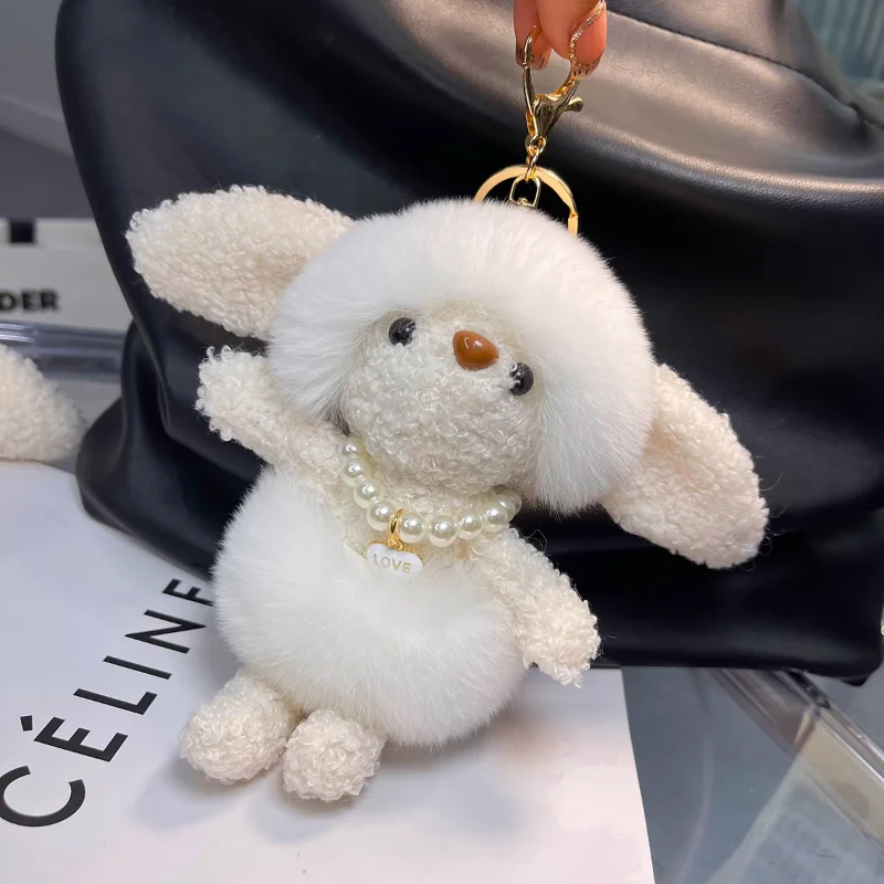 Rabbit Pearl Real Fur Handmade Cute Key Chains Keychains Bag Accessory Car Handbag Keychain for Women Girls Keyrings Gifts
Rabbit Pearl Real Fur Handmade Cute Key Chains Keychains Bag Accessory Car Handbag Keychain for Women Girls Keyrings Gifts