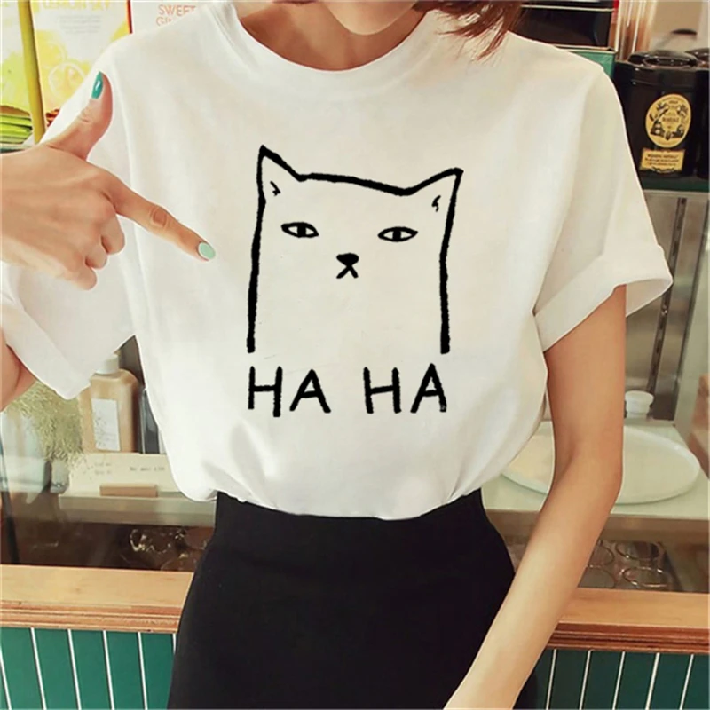T-shirt Women's Fashion Casual Short Sleeve T-shirt Clothing Pattern Women's Watercolor Cartoon Cat Fun Print White Plus Size T-
T-shirt Women's Fashion Casual Short Sleeve T-shirt Clothing Pattern Women's Watercolor Cartoon Cat Fun Print White Plus Size T-