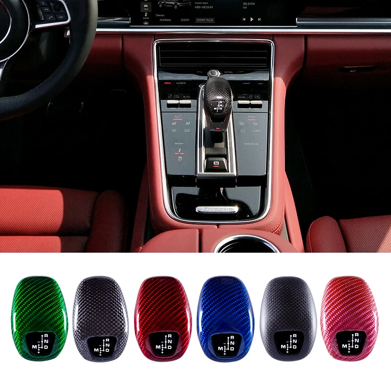 Auto Car Gear Head Shift Knob Cover Shifter Lever For Porsche Panamera Interior Accessories Genuine Carbon Fiber 6 Colors
Auto Car Gear Head Shift Knob Cover Shifter Lever For Porsche Panamera Interior Accessories Genuine Carbon Fiber 6 Colors