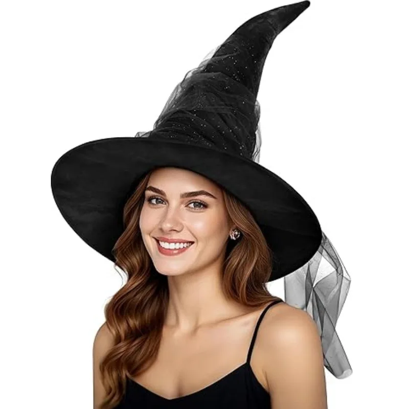 Черная шляпа ведьмы для косплея
Черная шляпа ведьмы для косплея
