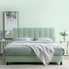 High End Custom Double Bed Designer Large Master Wood Frame Double Bed Bedframe Floor Meubles De Chambre Nordic Furniture
