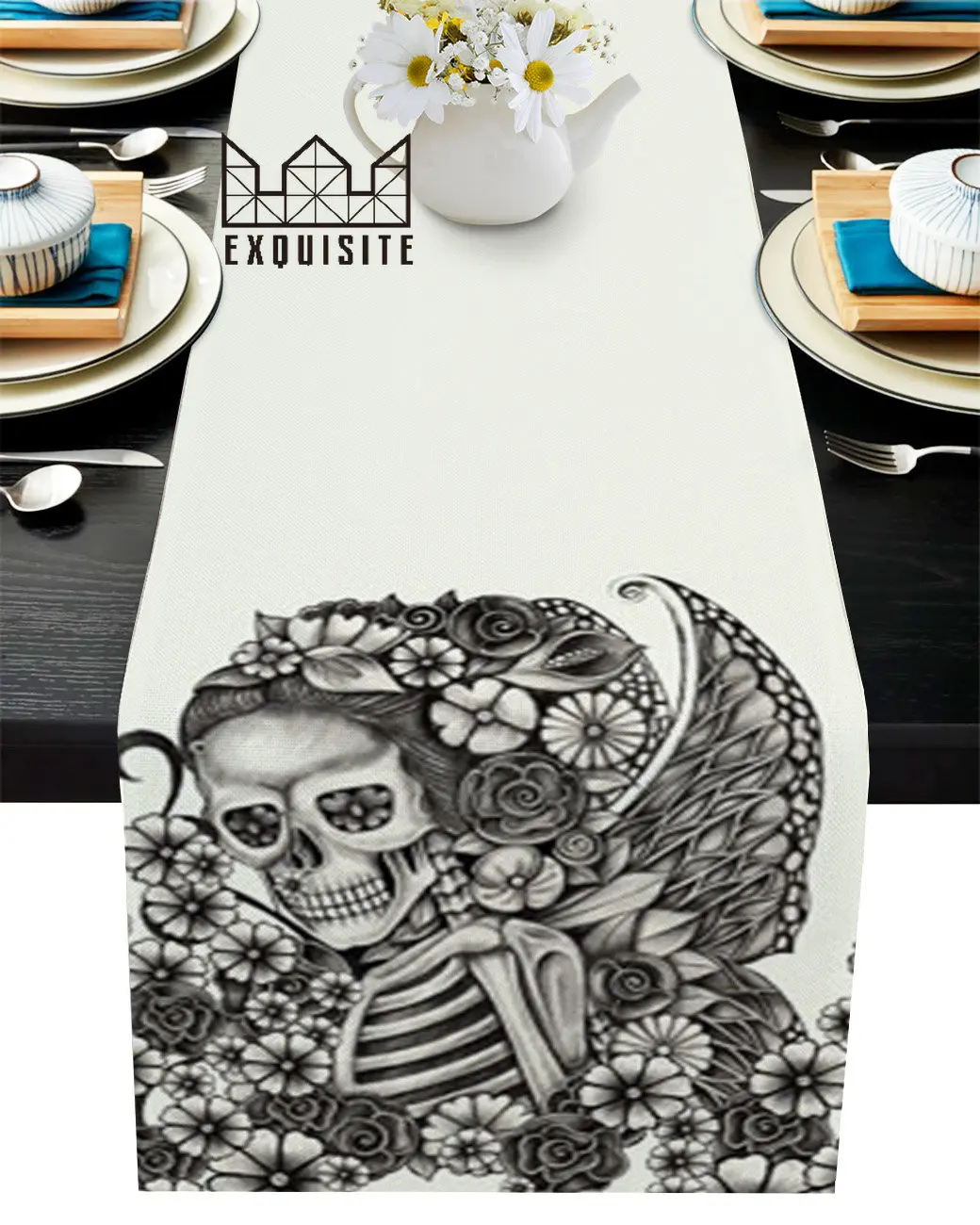 Украшение для стола в виде черепа, скетчей, цветов, Декор для дома, украшение для обеденного стола, Настольная дорожка с кисточкой
Украшение для стола в виде черепа, скетчей, цветов, Декор для дома, украшение для обеденного стола, Настольная дорожка с кисточкой