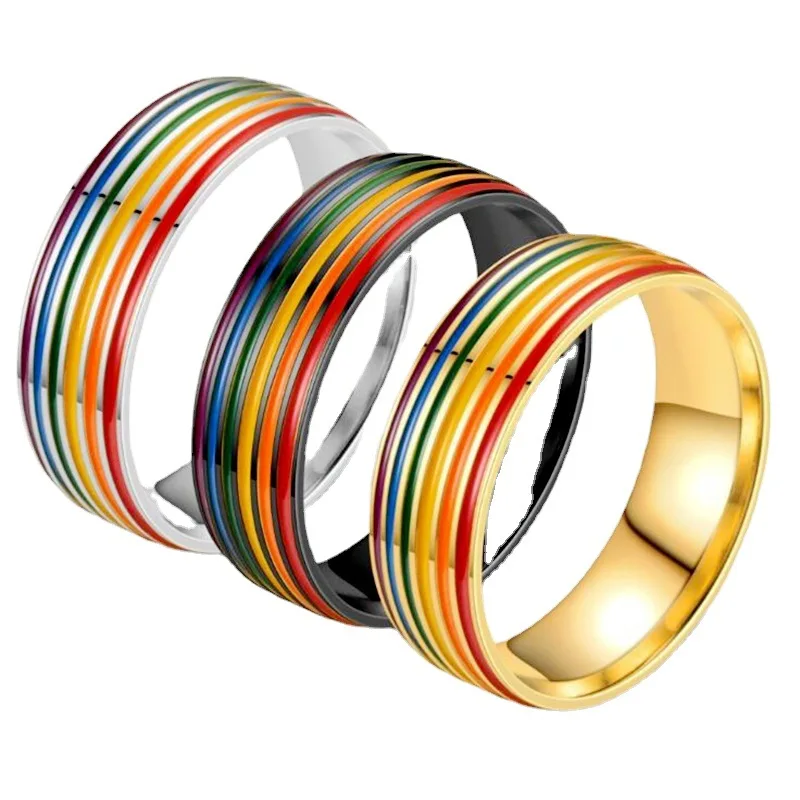 New Colorful Titanium Steel Ring for Women In Europe and America New Stainless Steel Colorful Oil Drop Ring Couple Ring
New Colorful Titanium Steel Ring for Women In Europe and America New Stainless Steel Colorful Oil Drop Ring Couple Ring