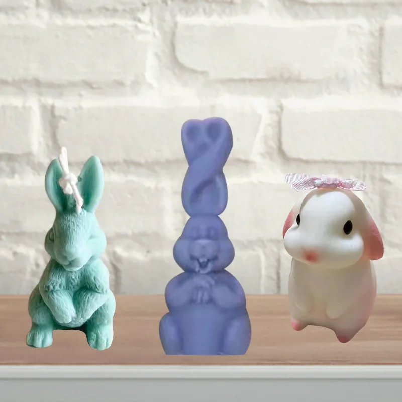 Kawaii Rabbits Candle Molds DIY Silicone Molds for Scented Candles Making Cute Soap DIY Molds Kawaii Home Decor Handicraft Gifts
Kawaii Rabbits Candle Molds DIY Silicone Molds for Scented Candles Making Cute Soap DIY Molds Kawaii Home Decor Handicraft Gifts