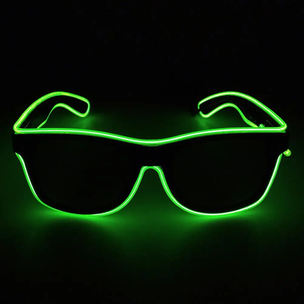 

Party Sunglasses Light Up LED Glasses Unisex Wire Neon Photo Prop Glow Sunglasses Hip Hop Kids Adults KTV Glasses Bar Supplies
