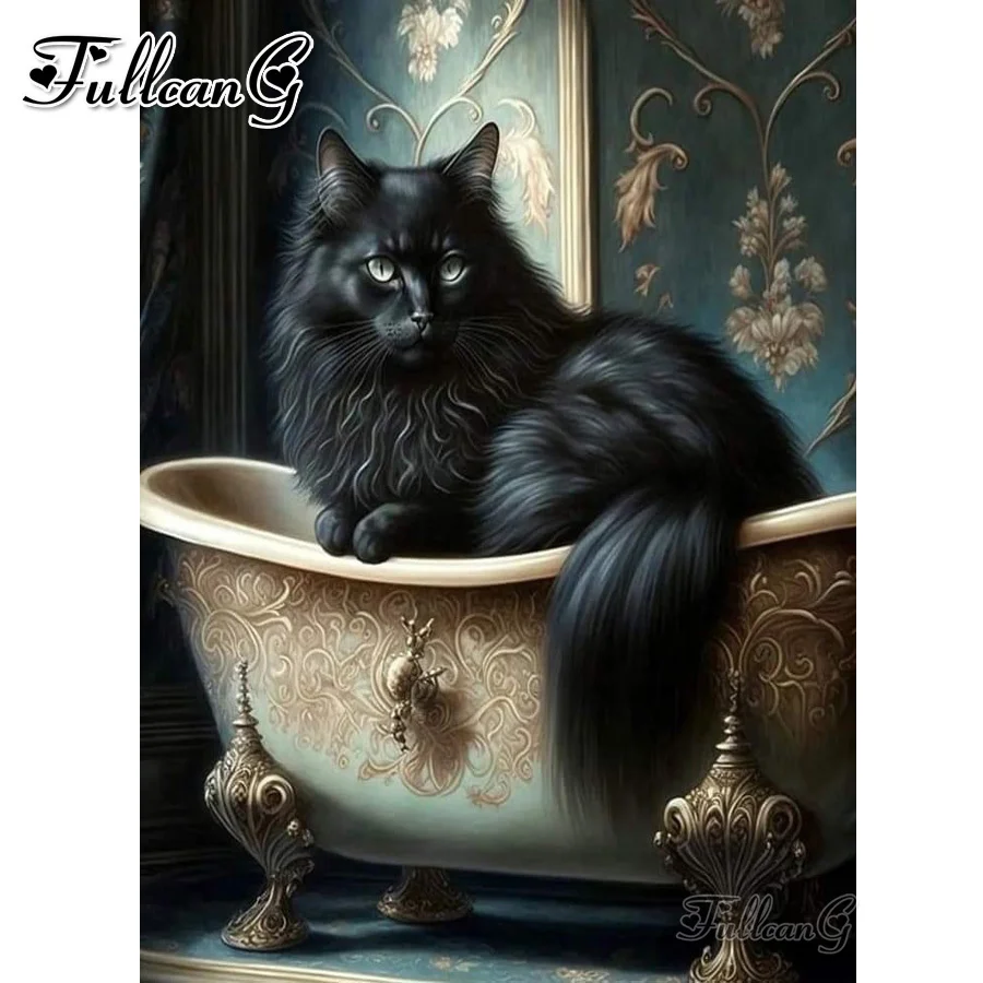 New Mosaic Embroidery Black Cat Bathtub 5d Diy Diamond Painting Kits Full Drill Rhinestone Picture Animal Wall Decor AA4205
New Mosaic Embroidery Black Cat Bathtub 5d Diy Diamond Painting Kits Full Drill Rhinestone Picture Animal Wall Decor AA4205
