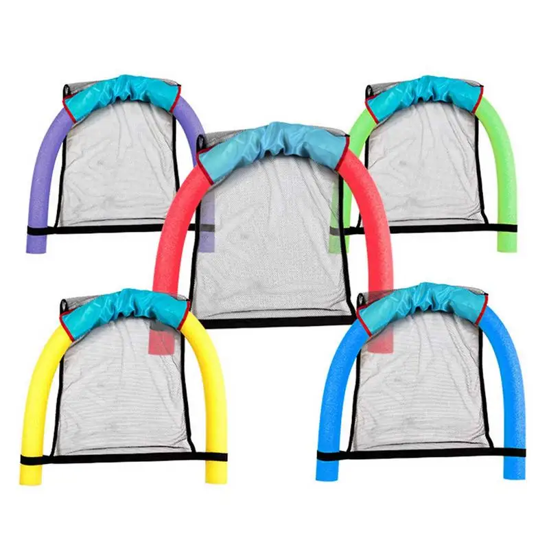 

Pool Noodle Chair Net Swimming Bed Seat Floating Chair Pool Float Kids Party Sling Mesh Safe Light Rafts Piscina Dropship