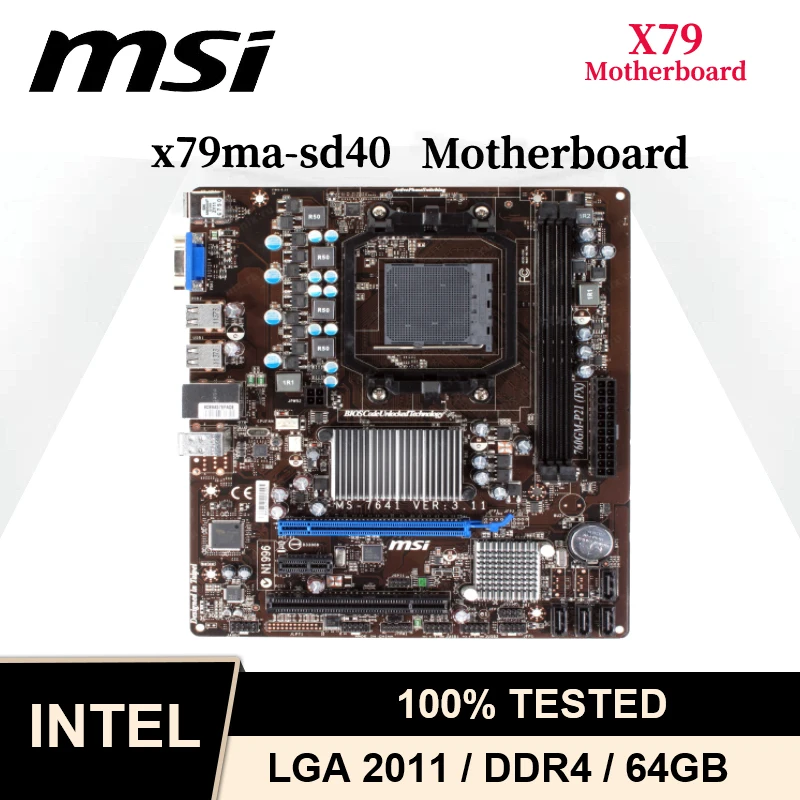 MSI 760GM-P21 FX Desktop Motherboard Socket AM3+ AMD 760G DDR3 1333MHz 16 GB SATA2 PCI-E 2.0 Micro ATX AM3 Motherboard FX
MSI 760GM-P21 FX Desktop Motherboard Socket AM3+ AMD 760G DDR3 1333MHz 16 GB SATA2 PCI-E 2.0 Micro ATX AM3 Motherboard FX