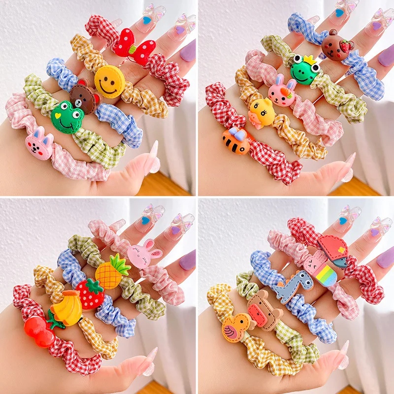 10Pcs/Set Girls Fabric Plaid Hair Ties Colorful Cartoon Animals Elastic Hair Bands Children Kid Rubber Bands Hair Ropes Headwear
10Pcs/Set Girls Fabric Plaid Hair Ties Colorful Cartoon Animals Elastic Hair Bands Children Kid Rubber Bands Hair Ropes Headwear
