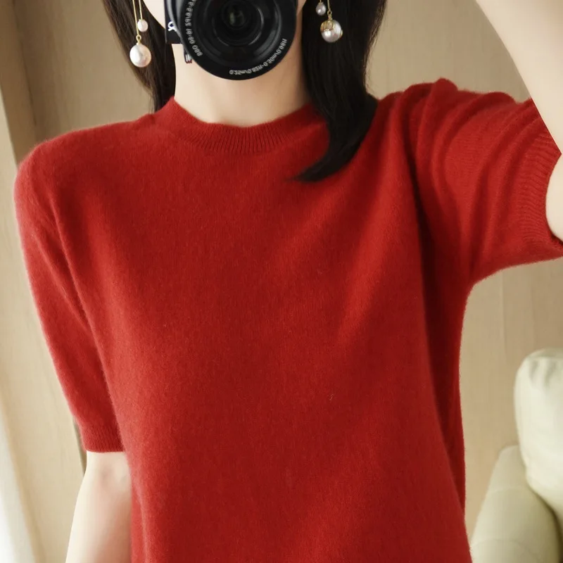 2022 NEW FASHION WOMEN 2022 Casual Solid Color Round Neck Short Sleeve Summer T-Shirt
2022 NEW FASHION WOMEN 2022 Casual Solid Color Round Neck Short Sleeve Summer T-Shirt