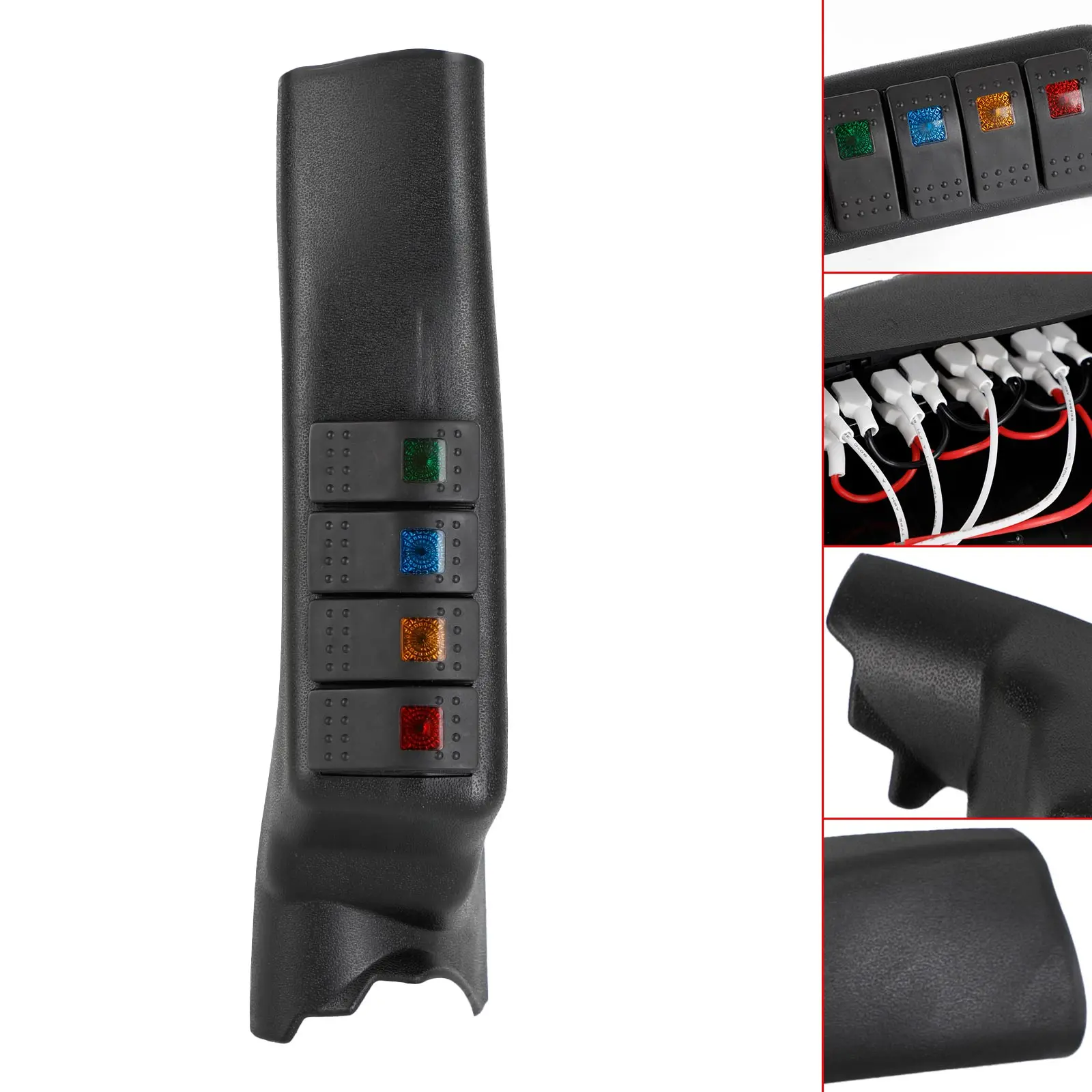 Areyourshop A-Pillar Switch Pod Panel Kit Black Left Side For Wrangler JK 2007-2017 A-Pillar Switch Car Auto Accessories
Areyourshop A-Pillar Switch Pod Panel Kit Black Left Side For Wrangler JK 2007-2017 A-Pillar Switch Car Auto Accessories