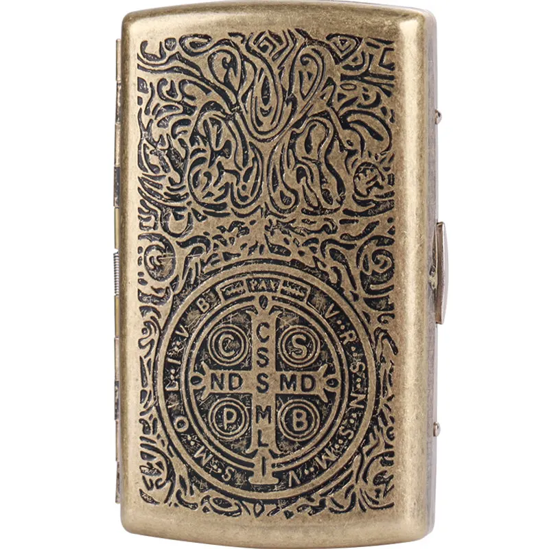 Men 12Pcs Cigarette Case Smoking Accessories Retro Cigarette Box with Two Clip Tobacco Holder Pocket
Men 12Pcs Cigarette Case Smoking Accessories Retro Cigarette Box with Two Clip Tobacco Holder Pocket