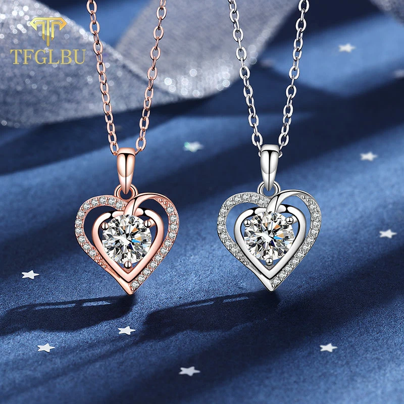 TFGLBU 1CTTW 100% 925 Sterling Silver Moissanite Necklace for Women Excellent Cut Lab Grown Diamond Trendy GRA Free Shipping
TFGLBU 1CTTW 100% 925 Sterling Silver Moissanite Necklace for Women Excellent Cut Lab Grown Diamond Trendy GRA Free Shipping