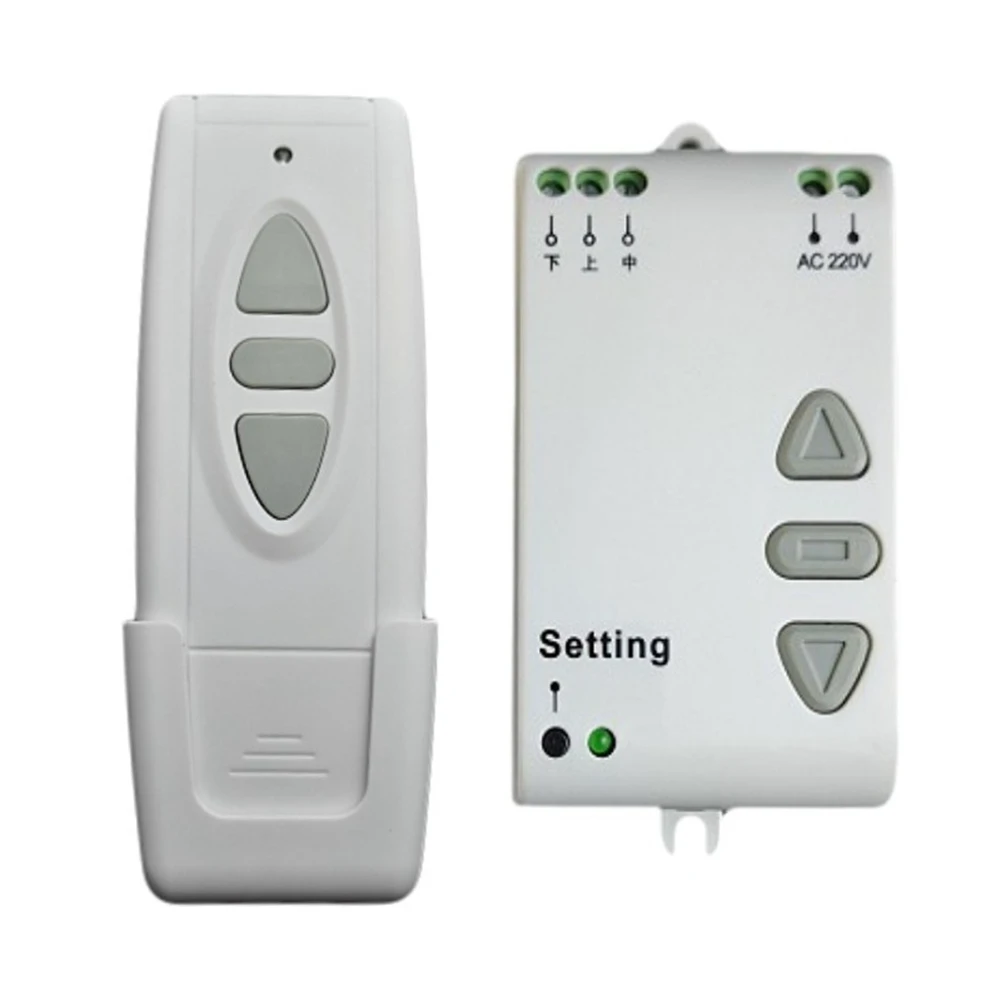 AC220V Motor Remote Switch Controller Projection Screen Motor Wireless Switch 433MHz UP Down Stop Forwards Reverse
AC220V Motor Remote Switch Controller Projection Screen Motor Wireless Switch 433MHz UP Down Stop Forwards Reverse