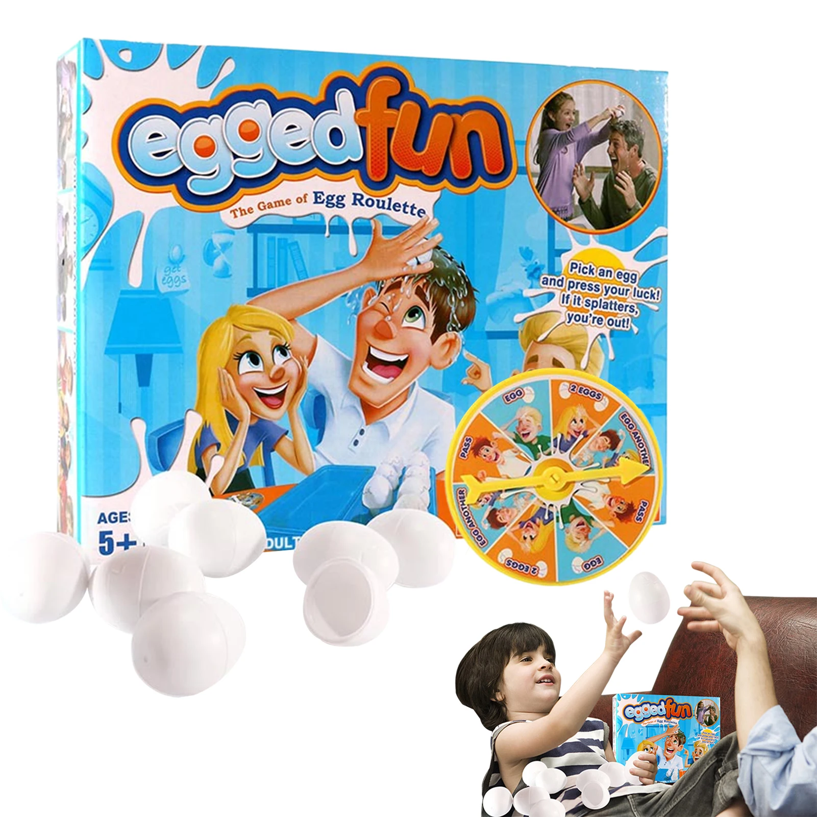 Egg Roulette Game 10pcs Eggs In An Egg Tray With A Spinner Challenge Game Family Hilarious Game Adults Teens Kids
Egg Roulette Game 10pcs Eggs In An Egg Tray With A Spinner Challenge Game Family Hilarious Game Adults Teens Kids