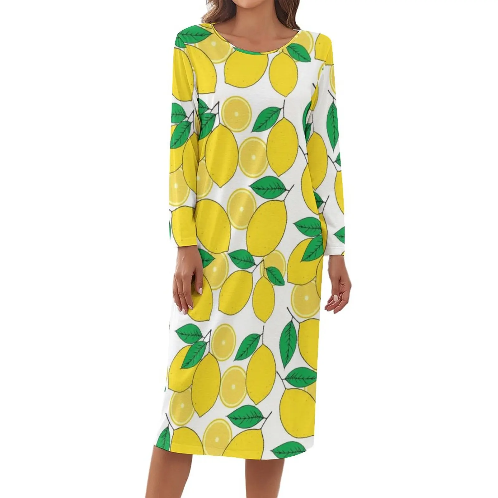 Lemon Print Pajamas Green Leaves Romantic Dresses Long Sleeve Print Nightwear Womens O Neck Aesthetic Home Suit
Lemon Print Pajamas Green Leaves Romantic Dresses Long Sleeve Print Nightwear Womens O Neck Aesthetic Home Suit