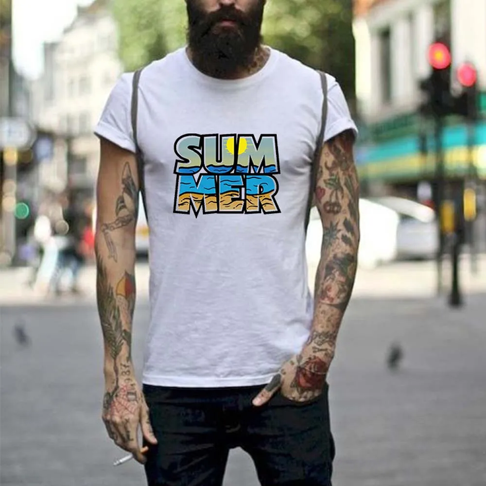 Classic T-Shirt Men's Top Neck Cotton Print Casual Loose T-Shirt Fashion Retro Simple Short-sleeved Summer New 2022 Street
Classic T-Shirt Men's Top Neck Cotton Print Casual Loose T-Shirt Fashion Retro Simple Short-sleeved Summer New 2022 Street