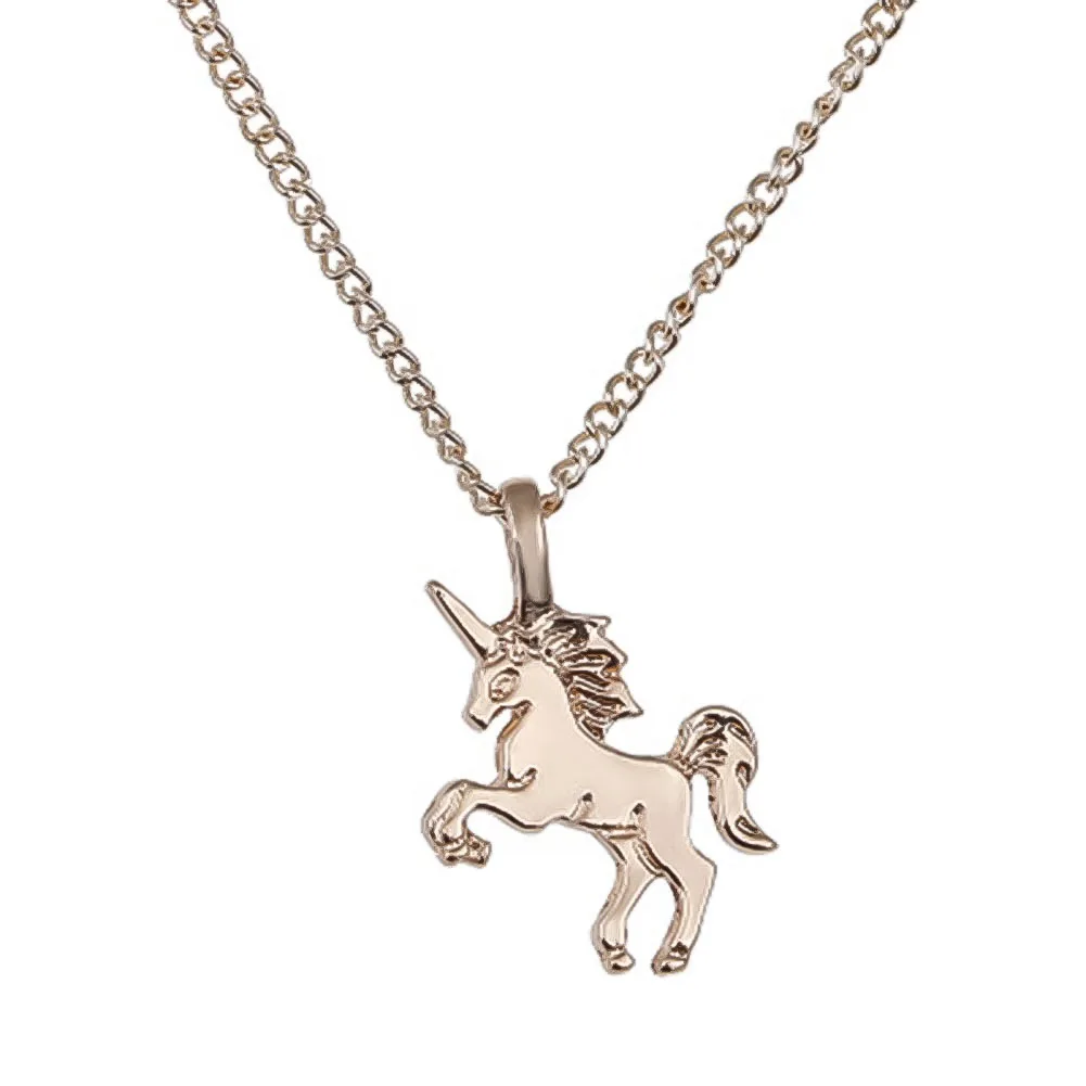 Fashion Sweet Unicorn Pendant Necklaces For Women Simple Clavicle Chain Necklace Birthday's Day Gifts
Fashion Sweet Unicorn Pendant Necklaces For Women Simple Clavicle Chain Necklace Birthday's Day Gifts