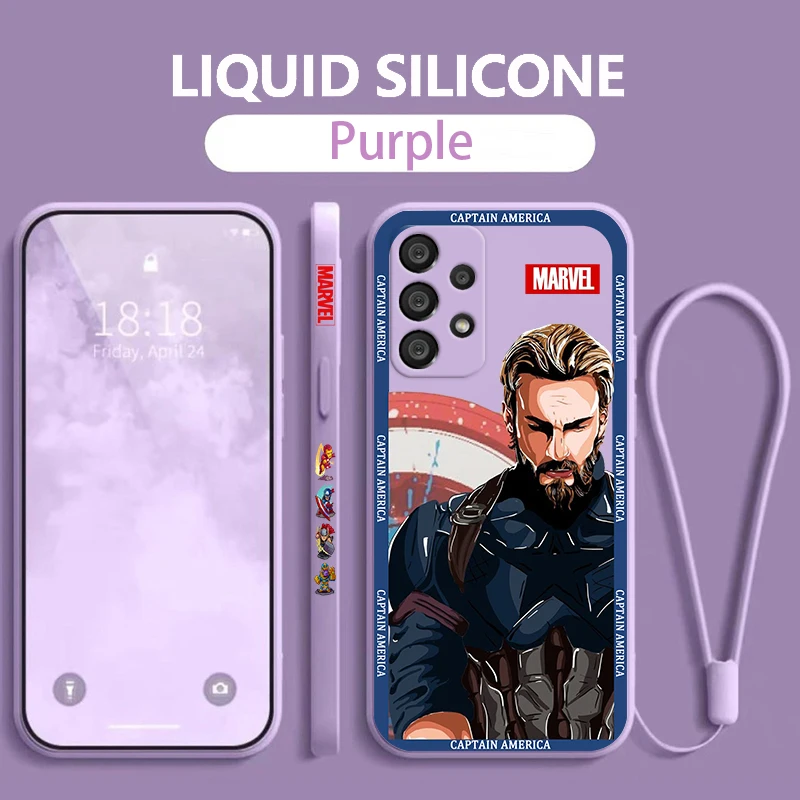 Avengers captain america Samsung Phone Case For A73 A53 A33 A52 A32 A71 A51 A21S A03S A50 A30 5G Liquid Left Rope Cover
Avengers captain america Samsung Phone Case For A73 A53 A33 A52 A32 A71 A51 A21S A03S A50 A30 5G Liquid Left Rope Cover