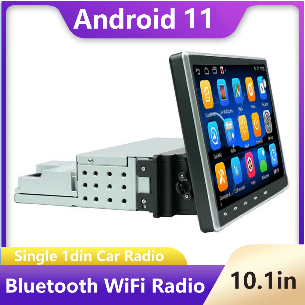 Автомобильный мультимедийный плеер на Android 11, BT, Wi-Fi, 1DIN, 2 + 32 ГБ, вращающийся экран 10,1 дюйма, GPS, Wi-Fi, Универсальный стерео-радиоприемник, видеоп...
Автомобильный мультимедийный плеер на Android 11, BT, Wi-Fi, 1DIN, 2 + 32 ГБ, вращающийся экран 10,1 дюйма, GPS, Wi-Fi, Универсальный стерео-радиоприемник, видеоп...