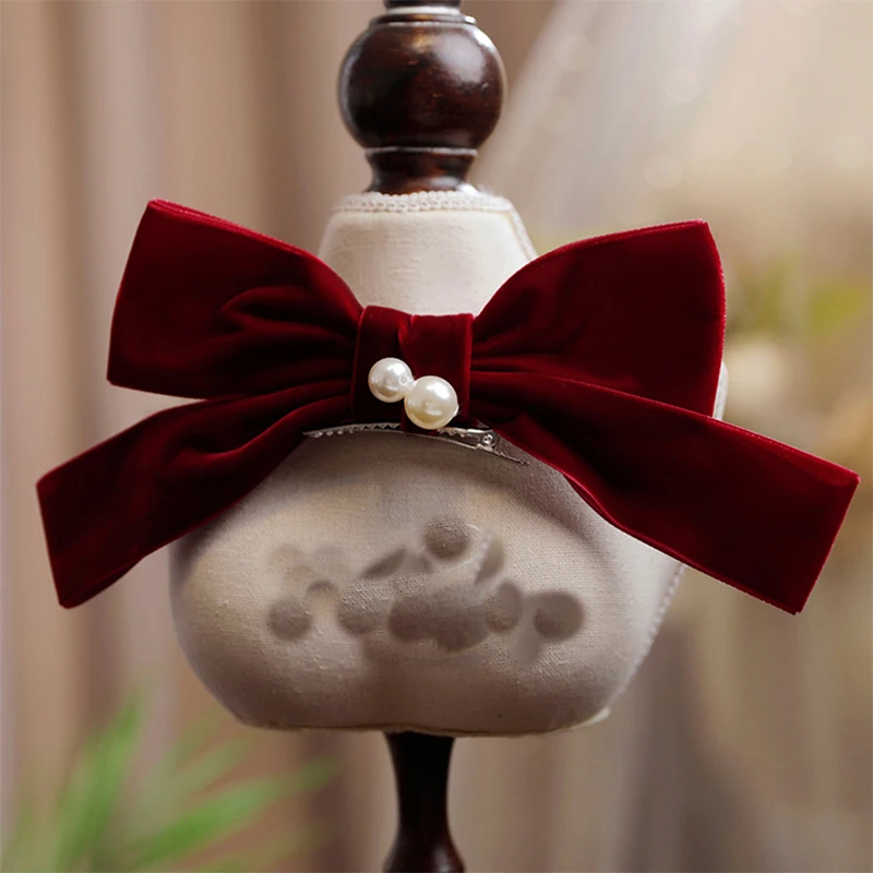 New Sweet Christmas Wine Red Bowknot Hairpin Temperament Bridal Headwear Toast Dress Accessories
New Sweet Christmas Wine Red Bowknot Hairpin Temperament Bridal Headwear Toast Dress Accessories