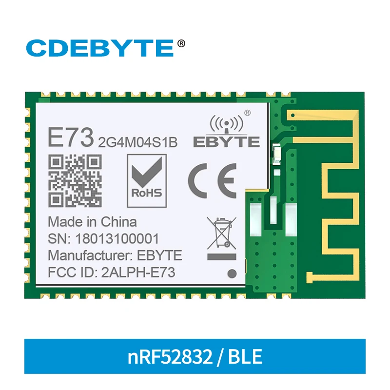 10 pcs nRF52832 2.4GHz BLE 4.2 5.0 IO Port 4dBm SMD PCB IPEX Antenna Ebyte E73-2G4M04S1B Module CE FCC RoHs Certificated
10 pcs nRF52832 2.4GHz BLE 4.2 5.0 IO Port 4dBm SMD PCB IPEX Antenna Ebyte E73-2G4M04S1B Module CE FCC RoHs Certificated