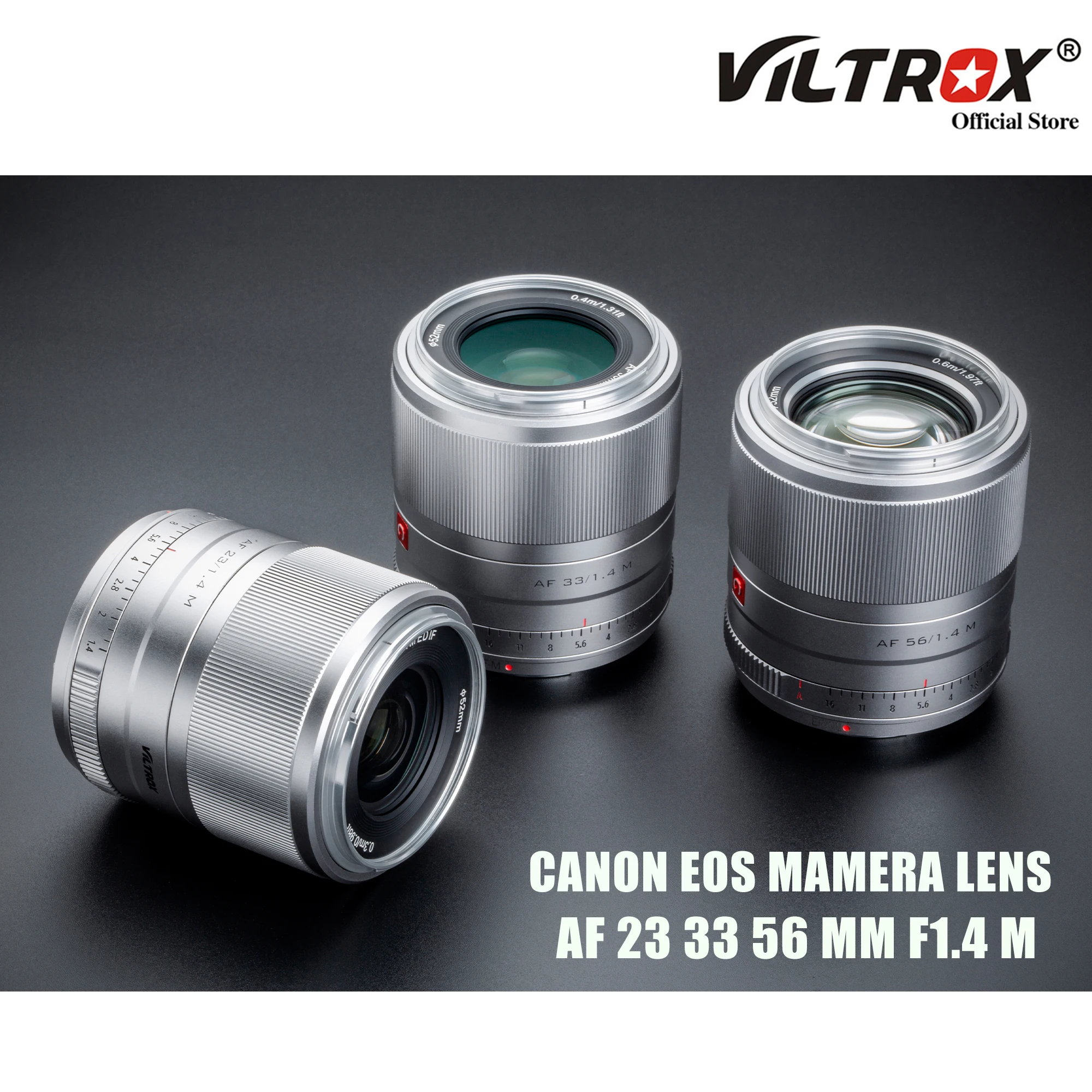 

Viltrox 23mm 33mm 56mm F1.4 Canon M Auto Focus Large Aperture Portrait Lenses For Canon EOS M Mount Camera Lens M5 M6II M200 M50