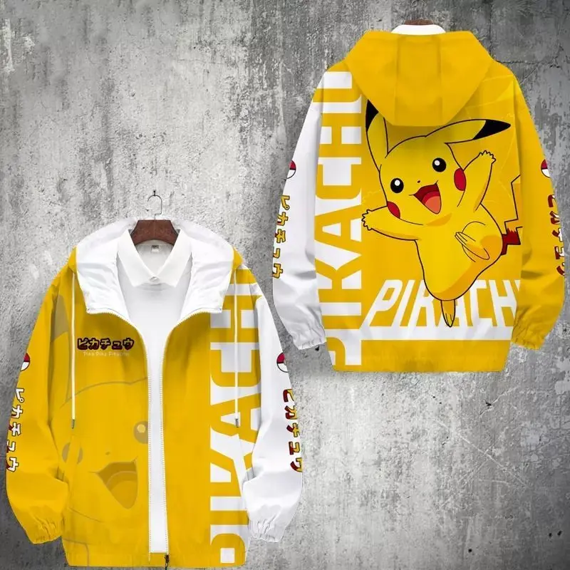 Pokemon Pikachu Cartoon Coat Cute Fashion Creativity Boy Student Two-Dimensional Hooded Jacket Anime Print Teenager Trend Jacket
Pokemon Pikachu Cartoon Coat Cute Fashion Creativity Boy Student Two-Dimensional Hooded Jacket Anime Print Teenager Trend Jacket