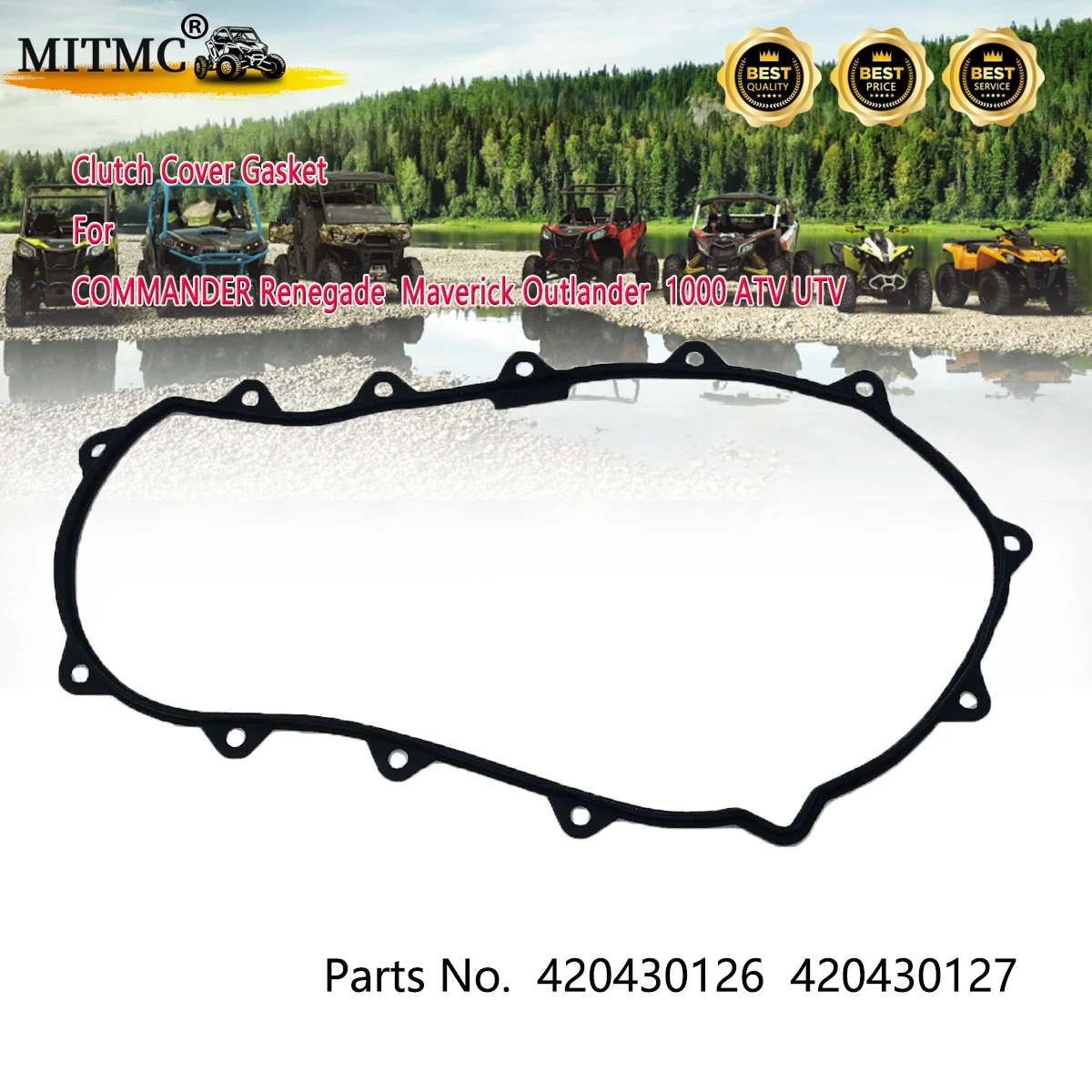 Прокладка крышки сцепления для B * P COMMANDER Renegade Maverick Outlander 1000 ATV UTV 420430126 420430127 
Прокладка крышки сцепления для B * P COMMANDER Renegade Maverick Outlander 1000 ATV UTV 420430126 420430127