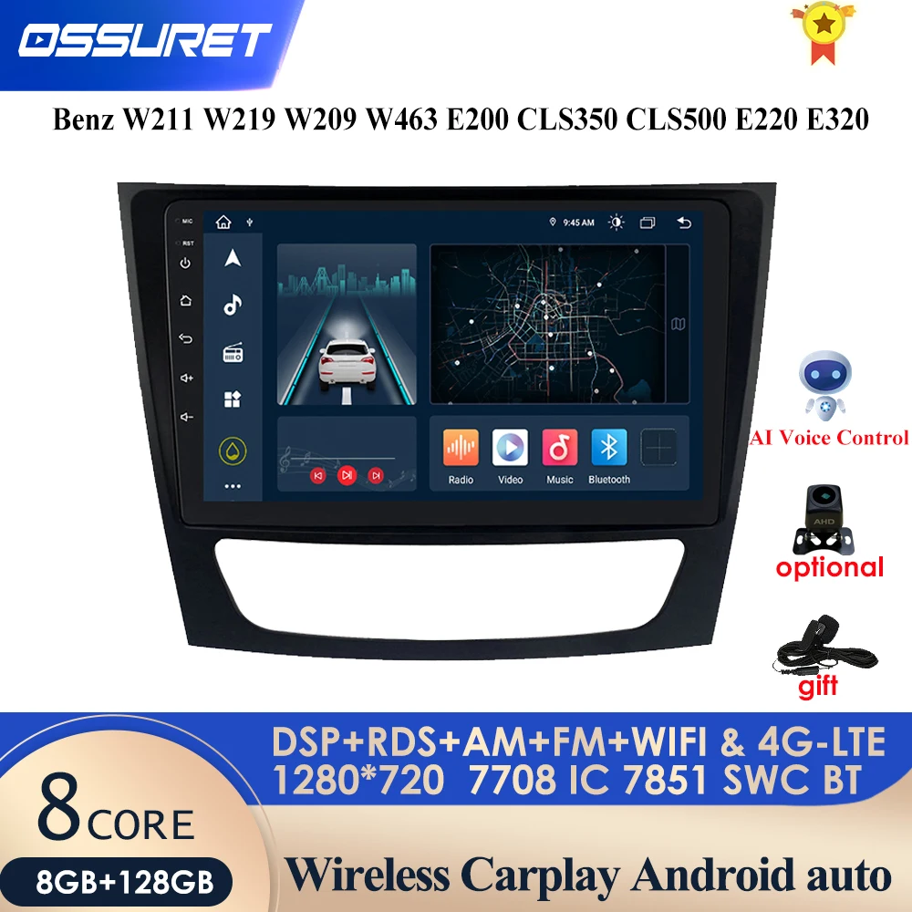 Android 10 2 din car player For Mercedes Benz E-class W211 E200 E220 E300 E350 E240 E270 E280 CLS CLASS W219 multimedia gps navi
Android 10 2 din car player For Mercedes Benz E-class W211 E200 E220 E300 E350 E240 E270 E280 CLS CLASS W219 multimedia gps navi