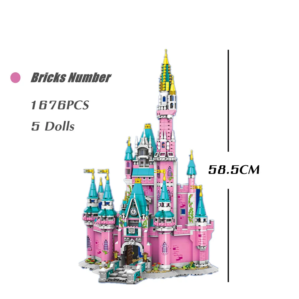 1676PCS Disney Mickey Castle Minnie Donald Duck Fairy Princess Friends Girls Building Blocks Bricks Toys Kid Gift
1676PCS Disney Mickey Castle Minnie Donald Duck Fairy Princess Friends Girls Building Blocks Bricks Toys Kid Gift