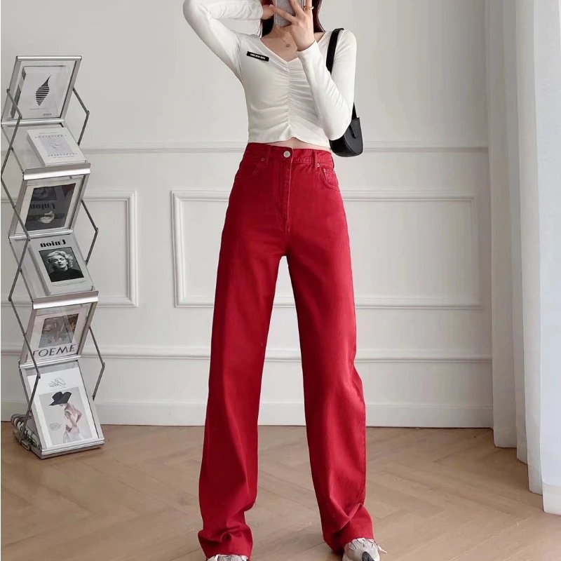 Autumn New Fashion Multicolor Straight Leg High Waist Jeans Retro Side Pocket Zipper Fly Ladies Trousers
Autumn New Fashion Multicolor Straight Leg High Waist Jeans Retro Side Pocket Zipper Fly Ladies Trousers