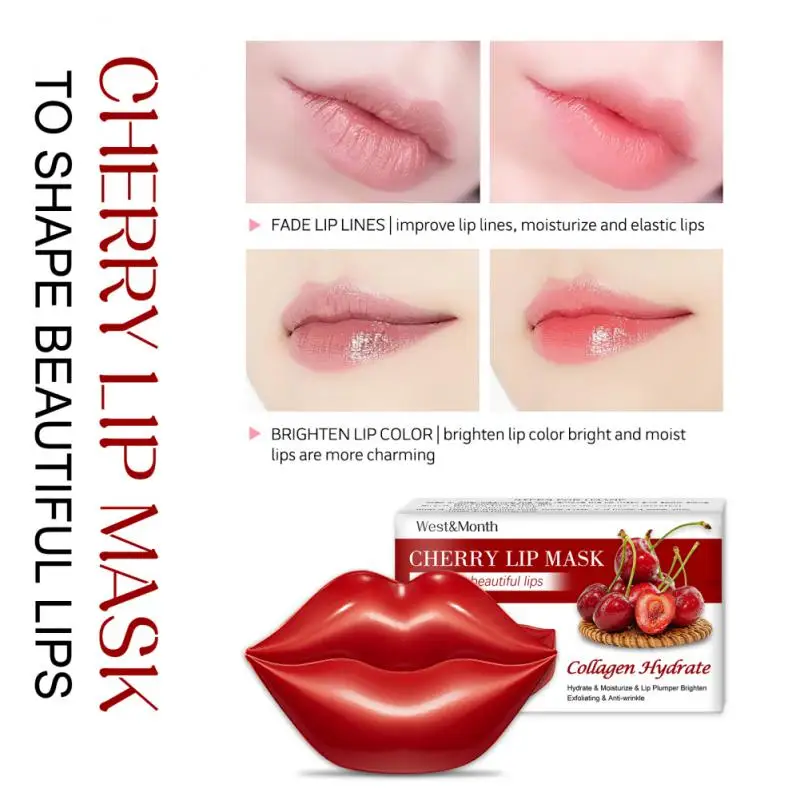 20pcs/box Cherry Sleeping Lip Mask Moisturizing Nourishing Gel Lip Patches Gentle Peeling Anti-Drying Lighten Lip Lines Lip Balm
20pcs/box Cherry Sleeping Lip Mask Moisturizing Nourishing Gel Lip Patches Gentle Peeling Anti-Drying Lighten Lip Lines Lip Balm