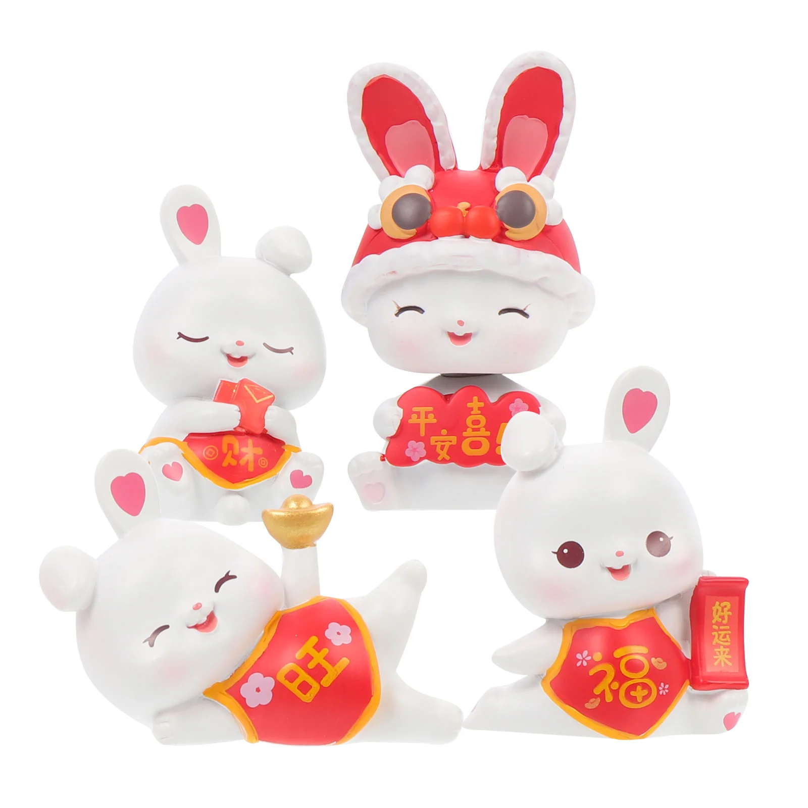 Rabbit Bunny Year Figurine Figurines Zodiac Statue Decor Miniature Chinese Resin Desktop Animal Toys Decorations Decors
Rabbit Bunny Year Figurine Figurines Zodiac Statue Decor Miniature Chinese Resin Desktop Animal Toys Decorations Decors
