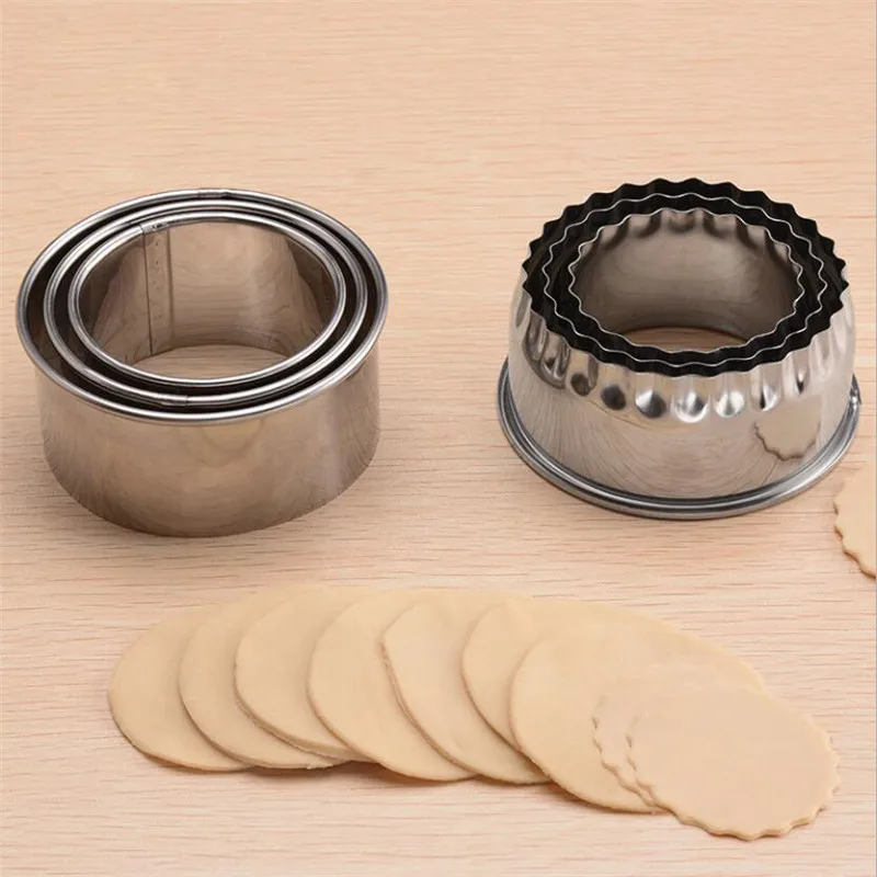 3pcs/set 304 Stainless Steel Cutter Dumplings Mould Kitchen Maker Dumpling Skin Device Dough Press Pancake Tools Wrappers Molds
3pcs/set 304 Stainless Steel Cutter Dumplings Mould Kitchen Maker Dumpling Skin Device Dough Press Pancake Tools Wrappers Molds