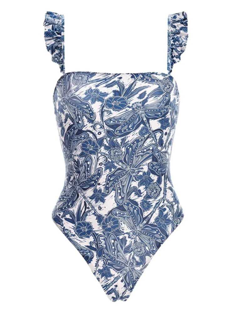 One Piece Swimsuit Women Backless Swimwear 2023 New Print Ruffled Bathing Suit Conservative Summer Monokini Sexy Beach Dress XL
One Piece Swimsuit Women Backless Swimwear 2023 New Print Ruffled Bathing Suit Conservative Summer Monokini Sexy Beach Dress XL