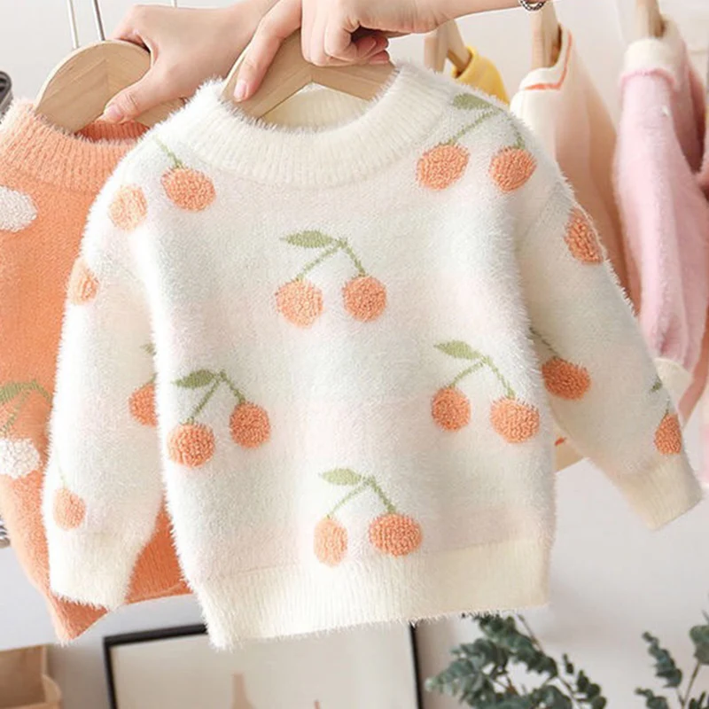 2022 Autumn Winter Long Sleeved Fluffy Sweater Fruit Pattern Casual Clothes Children Kids Clothes Girls For 2-6 Years
2022 Autumn Winter Long Sleeved Fluffy Sweater Fruit Pattern Casual Clothes Children Kids Clothes Girls For 2-6 Years