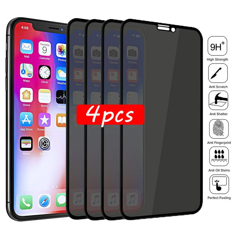 1-4Pcs Privacy Tempered Glass Screen Protector for IPhone 13 Pro Max 12 11 6 6s 7 8 Plus Anti-spy Glass on IPhone XS X XR Mini
1-4Pcs Privacy Tempered Glass Screen Protector for IPhone 13 Pro Max 12 11 6 6s 7 8 Plus Anti-spy Glass on IPhone XS X XR Mini